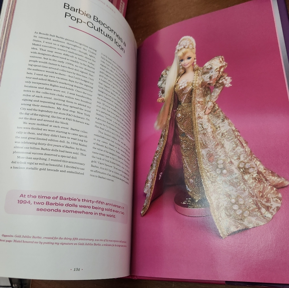 Dressing Barbie Hard Cover Book In Dust Cover 160 Pages EUC - Picture 13 of 16